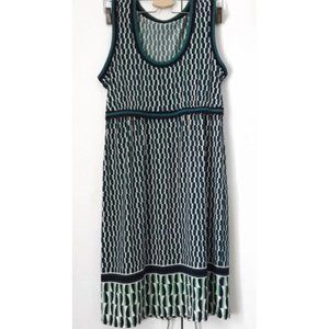Max Studio Geometric Print Sleeveless Sun Dress